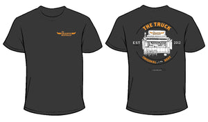 NEW TRUCK T-SHIRT BY JO PEEL - IN FADED GREY